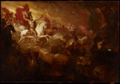 獣と偽預言者の破壊、1804 作： Benjamin West